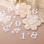 Wooden Baby Month Milestone Cards luxury gift
