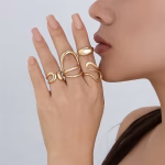 Luxury Gift 4-Piece Vintage Open Ring Set