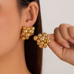Luxury Gift Geometric Beaded Earrings